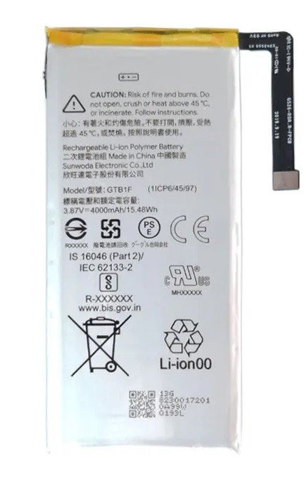 Premium battery for Google Pixel 5 Battery GTB1F (4000mAh)