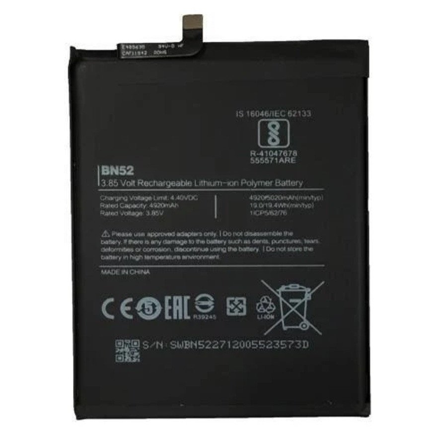 Premium quality Battery for Xiaomi Redmi Note 9 Pro, Redmi Note 9S, and Poco M2 Pro